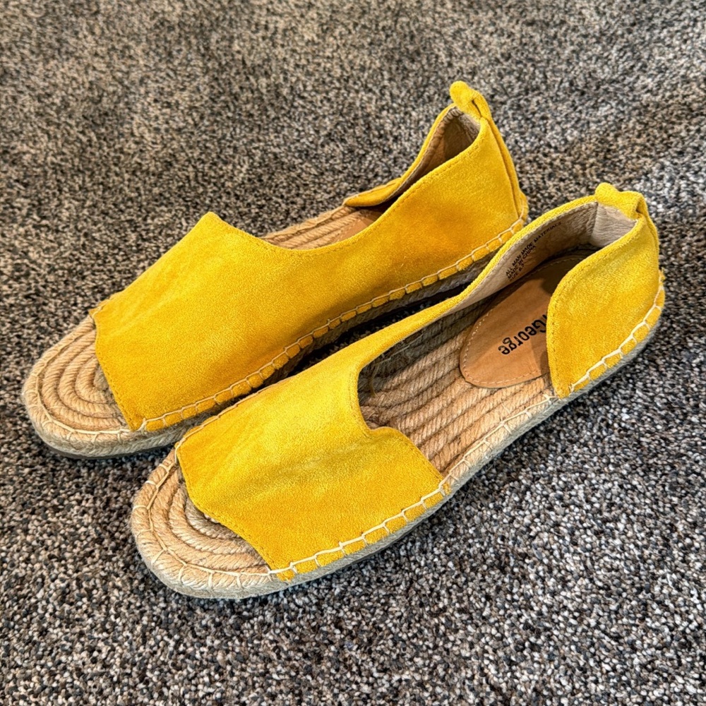 Yellow Espadrille Sandals